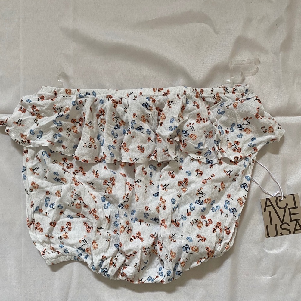 Floral crop tube top